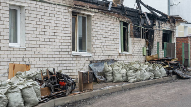 Professional Fire Damage Repair technician working in Allentown, PA